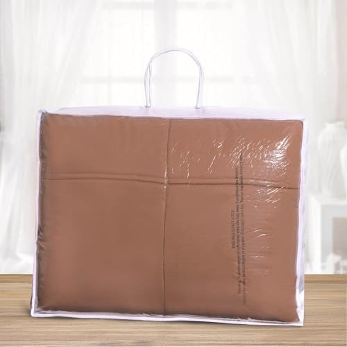 SUPERIOR All Season Reversible Down Alternative Comforter, King, Camel - Image 5