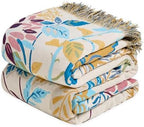 LUTBM Boho Throw Blanket for Couch 50"x60", Cotton Decorative Bed Throw by LUTBMFindYourFreeSpiritatHome