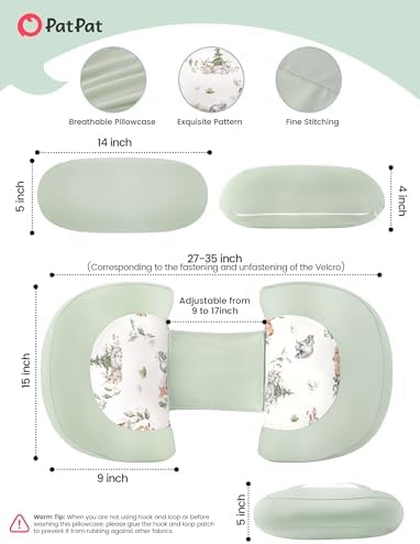 PATPAT Pregnancy Pillow, Cooling Maternity Pillow with Adjustable Wedge - Image 6