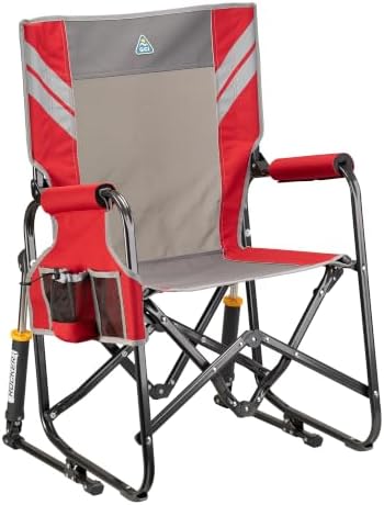 GCI Outdoor Stowaway Rocker - Varsity Red/Gray by GCIOUTDOOR