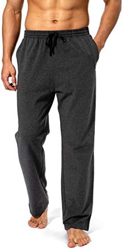 Pudolla Men's Cotton Yoga Sweatpants Athletic Casual Pants with Pockets by PudollaSports