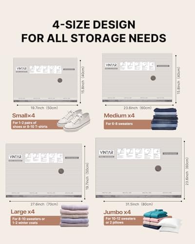 VINTAR 16 Pack Vacuum Seal Bags for Clothing Travel with Wireless Pump - Image 2