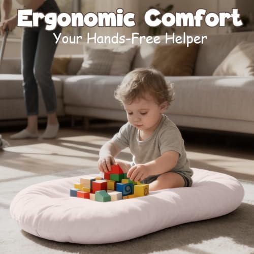 Baby Lounger for Newborns, XL Infant Support Cushion, Dusty Pink - Image 6