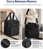 BoomBa Padded Carrying Case Compatible with PureWick PW100 Urine Collection System, 600D Oxford Storage Bag with Shoulder Strap, Front Pocket and Side Mesh Pocket, Black Bag Only - Image 5