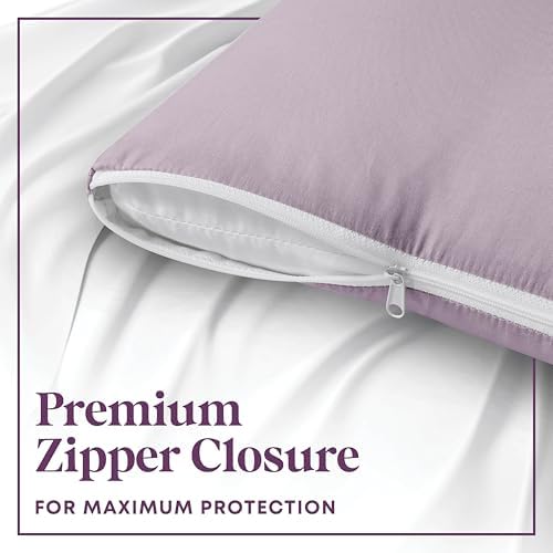 CIRCLESHOME European Pillow Protectors - 100% Cotton Breathable Pillowcases - 26 X 26 Square Pillowcases - Protects Pillows from Dirt, Dust and Debris (European- 4 Pack- 26x26) - Image 6