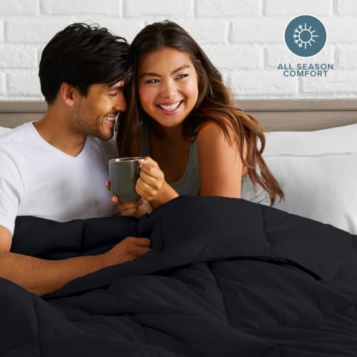 Bare Home Duvet Insert Comforter (California King, Black) - Image 4
