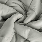 FLXXIE 43x60 Inch Down Alternative Toddler Comforter, Somke Grey - Image 3