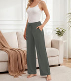 WiWi Bamboo Viscose Pajama Pants for Women Plus Size Cooling Bottoms S-4X - Image 3