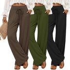 3 Pack Women's Comfy Lounge Pants Wide Leg Yoga Pants by Sweetyweee
