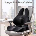 Seat Cushion Lumbar Support Pillow for Office Chair, Car Seat, Desk Chair, Ergonomic Memory Foam Seat Cushion, Office Chair Cushions for Back and Butt, Tailbone & Sciatica Pain Relief Cushion - Image 5