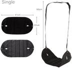 Outdoor Portable Footrest Polyester Flight Foot Rest Pillows Travel Airplane Leg Hammock Relieve Feet Swelling(Gray) - Image 4