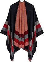 Lacavocor Women's Shawl Wrap Poncho Cape Cardigan Open Front by Lacavocor