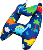 Comfort Pillow for Youth Riders with Wraparound, Blue Dinosaur by Unknown
