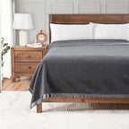 Creswick Woollen Mills 100% Australian Merino Wool Blanket – Soft Warm and Natural with Satin Binding, Breathable Luxury Bedding for All Seasons, (Charcoal, King Size) by Unknown
