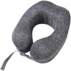 QUQUQ Travel Neck Pillow for Sleeping Detachable and Washable U-Shaped Neck Pillow Portable Travel Comfortable(Grey) by Unknown