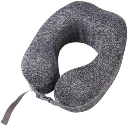 QUQUQ Travel Neck Pillow for Sleeping Detachable and Washable U-Shaped Neck Pillow Portable Travel Comfortable(Grey) by Unknown