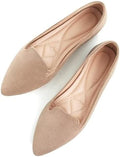 SAILING LU Women's Pointy Toe Ballets Flats PU Leather by SAILINGLUOfficial