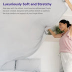Purple SoftStretch Pillowcase, Travel Size, Moisture-Wicking, True White, White - Image 2