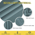 NICETOWN Greyish Blue Doorway Curtains for Bedroom 78 inch Length, Grommet Privacy Light & Sound Reducing Room Darkening Window Treatments for Living Room, 2 Panels, W52 x L78 - Image 4