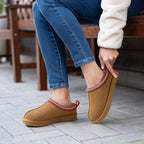 Litfun Women's Genuine Suede Fur Lined Slippers Fuzzy Winter House Shoes - Image 2