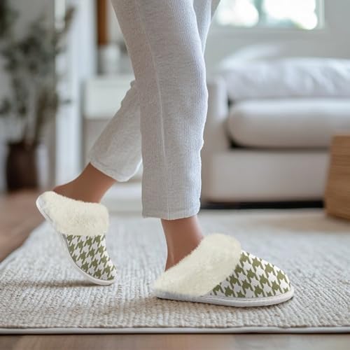 Cotton Slippers With Fluffy Edges House Slippers - Image 4