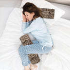 Leopard Texture Neck Roll Pillow - Extra Dense Memory Foam Round Cylinder Bolster for Cervical Support, Spondylosis, Neck Pain Relief - Image 5