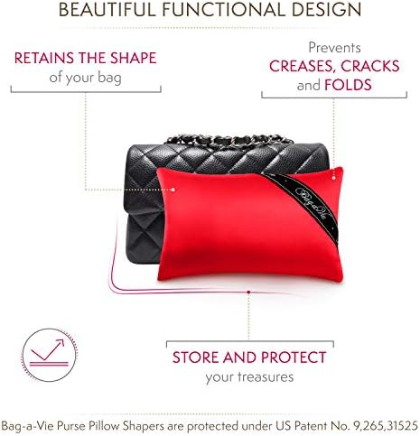 Bag-a-Vie Handbag Purse Shaper Pillow – Tres Mini 7”x4.5” - Fits Mini Flap and Clutches - Image 4