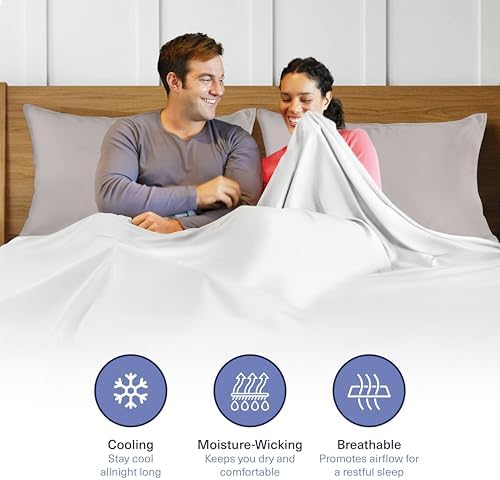 Kickoff Viscose Bamboo Pillowcase, King, Set of 2, 100% Organic Hidden Zippered Viscose Bamboo Pillow Case King Size, Cooling Pillow Cover for Hot Sleepers (20"x40", Dove Grey) - Image 7