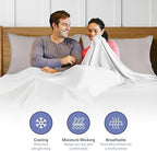 Kickoff Viscose Bamboo Pillowcase, Queen, Set of 2, 100% Organic Hidden Zippered Viscose Bamboo Pillow Case Queen Size, Cooling Pillow Cover for Hot Sleepers (20"x30", Dove Grey) - Image 7