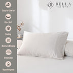 Bella Coterie | Luxury Bamboo Viscose Queen Size Pillowcase Set - Image 2