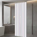 Window Privacy Film Frosted, Purple Stripes Static Cling Door Window Covering, Farmhouse Lines Modern Geometric Minimalist UV Blocking Windows Film for Office, Hotel, Bedroom, 29.5 x 78.7 Inches - Image 5