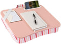 LAPGEAR Designer Lap Desk – Pink Stripes, Fits 15.6" Laptops by LapGear