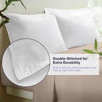 Kickoff Viscose Bamboo Pillowcase, King, Set of 2, 100% Organic Hidden Zippered Viscose Bamboo Pillow Case King Size, Cooling Pillow Cover for Hot Sleepers (20"x40", Snow White) - Image 3
