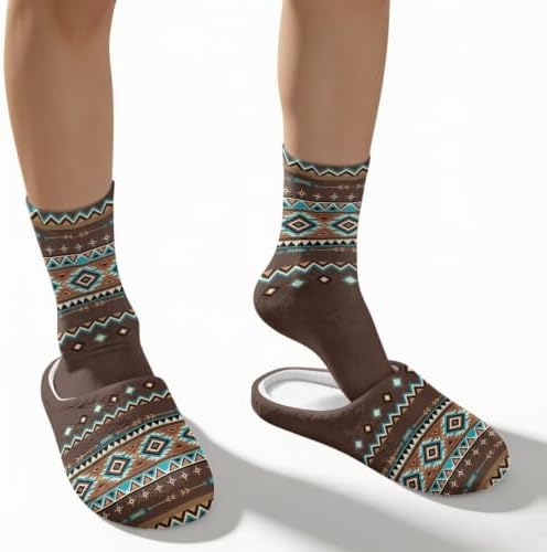 House Slippers for Women Washable Closed Toe with Cute Socks - Image 2