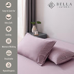 BELLA COTERIE | Luxury Bamboo Viscose Standard Size Pillowcase Set - Image 2