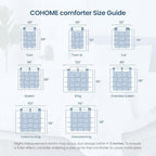COHOME Twin/Twin XL Size Comforter, All-Season Quilted Down Alternative Duvet Insert, Luxury Hotel GentleSoft Comforter with Anti-Clump Tech & 8 Tabs - Reversible - Sage Green 64x88 inches - Image 7