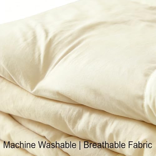 100% Cotton Summer Comforter,Ultra Soft Breathable Lightweight Quilt,Machine Washable for Hot Sleepers&Travel. (Yellow, XL(60''×78'')) - Image 2