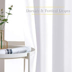 NICETOWN White Room Darkening Draperies and Curtains - Home Fashion Energy Saving Grommet Top Room Darkening Drape Panels for Bedroom (Set of 2, 46 by 72 Inch, White) - Image 5