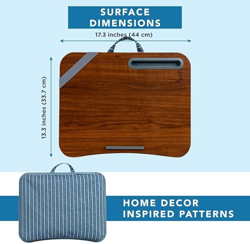 LAPGEAR Designer Lap Desk – Arrow Stripes, 2-Pack with Storage Basket - Image 6