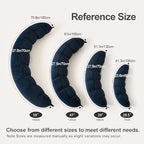 Peallow(Pat. Pend) – Long Round Body Pillow for Adults, Bolster Pillow for Sleeping, Soft and Supportive Pillow for Sleeping & Lumbar Support (Teal Blue,39") - Image 2