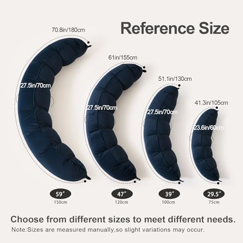 Peallow(Pat. Pend) – Long Round Body Pillow for Adults, Bolster Pillow for Sleeping, Soft and Supportive Pillow for Sleeping & Lumbar Support (Teal Blue,39") - Image 2