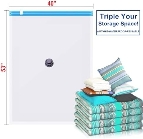 11 Pack Combo Premium Super Jumbo Vacuum Storage Space Saver Bags X3 (130X100cm) with Travel Bag X8 (60X40cm) - Image 2