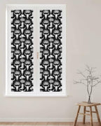 Window Privacy Film Frosted, Horror Skulls Reusable Static Cling Window Tints, Southwestern Horns Boho Tribal Hats Boots Heat Control Windows Films for Offices, Balcony, 29.5 x 118 Inches - Image 2