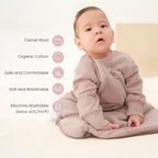 KaiyaBaby Organic Cotton Baby Sleep Sack, Long Sleeve 3.5 TOG, 0-6M - Image 2