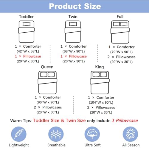 Erosebridal RV Camper Full Bedding Set for Kids, Rustic Camping Themed Bed Comforter Sets for Girls Boys Teen, Mountain Cabin Forest Quilt Duvet Set, Outdoor Travel Trailer Room Decor - Image 3