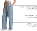 ODODOS Women's Straight Leg Pants Ultra Soft odSTRATUM Tech Relaxed Casual Pajama Lounge Pants with Pockets-27/29/31 Inseam - Image 4