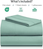 Twin XL Sheets Set, Cooling & Soft Deep Pocket Bed Sheets, 3PC - Image 2