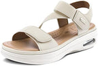 mysoft Women's Comfortable Walking Sandals Platform Wedge Ankle Strap by mysoft