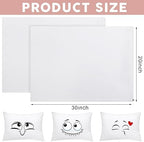 Shimeyao 96 Pcs 20 X 30 Inch Zippered Pillow Protectors Cotton Sateen,White - Image 2