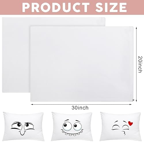 Shimeyao 96 Pcs 20 X 30 Inch Zippered Pillow Protectors Cotton Sateen,White - Image 2
